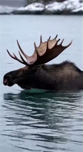😱😱😳😳🔥🔥🫎🫎🐋🐋 Tourists Saw the Water Erupt Behind the Moose