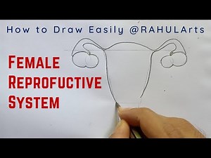 Easy trick to draw Female Reproductive System Class 10