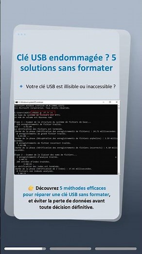 Clé USB endommagée ? 5 solutions sans formater