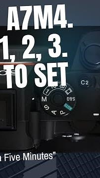 Sony A7M4, Dial Custom 1, 2, 3 How to Set up it.