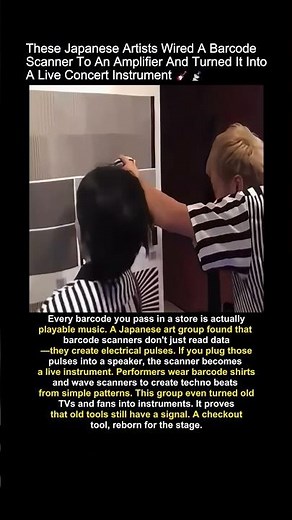 Barcode Scanner Orchestra Creates the Most Unexpected Sounds #art #technique