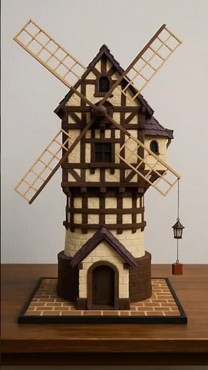 DIY Windmill Model Using Cardboard 🛠️🌀♻️