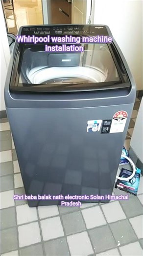 Whirlpool washing machine installation