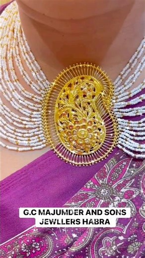 Pearl Necklace Design 👉 G.C Majumder & Son Jewellers Ph:-7384396969 #shorts #viralvideo