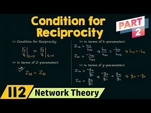 Condition for Reciprocity in Two−Port Networks (Part 2)
