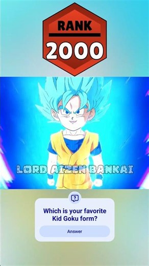 Evolution of Kid Goku Rank Up