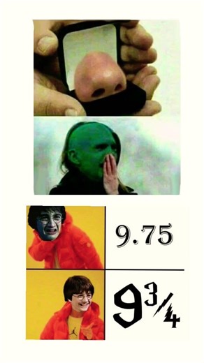 Voldemort’s Secret Wish & Platform 9¾ Math 🧙‍♂️ #harrypotter #shorts #memes