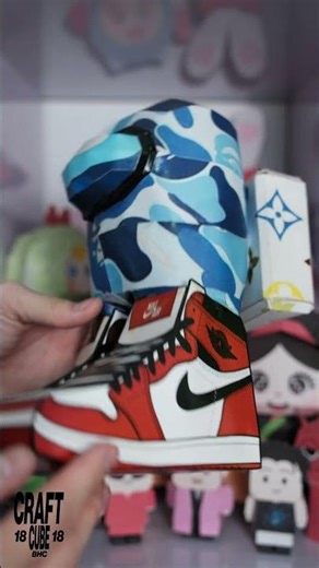 Làm mô hình giấy Among Us Nike Air Jordan | Craft Cube #papercraft #diy