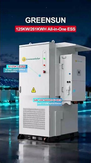 🔋125kW/261kWh Liquid Cooling Li-ion Battery Storage System⚡️