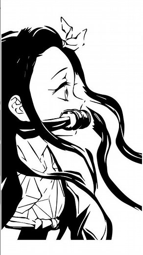 Nezuko Kamado 🌸 Cute & Fierce | Demon Slayer 2D Animation #Shorts
