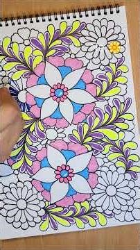 🌺Flower doodle🌺 #zentangle #art #zentanglelegend #doodle #doodle