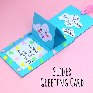 Cute handmade slider greeting card / pop up card design that you can make at home for any special occasion. This DIY greeting card has a pull tab on top, which when pulled, the inside card slides and pop ups. A unique and beautiful card idea that you can give as a DIY gift / handmade gift. #greetingcard #popupcard #handmade #popup #card #cardmaking #diygifts #littlecrafties ▷ CRAFT SUPPLIES Buy Craft Supplies we use https://amzn.to/2C73bAj ▷ STAY CONNECTED ♥ www.TheLittleCrafties.com ♥ ♥ Youtube
