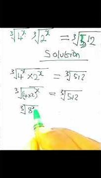 radical equation #tutorial #maths #mathstricks #radicalequations