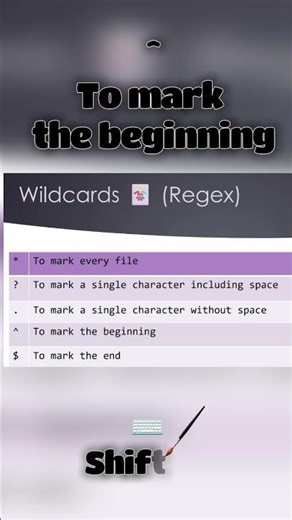 Concept of Wildcards🃏(Regex) - مفاهيم لينكس
