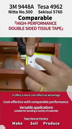Ultimate Guide to 3M, Tesa, Nichiban & Nitto Cotton Paper Double-Sided Tapes #factory