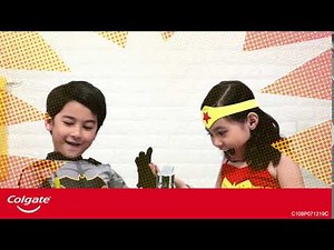 Brush Like A Superhero! | NEW Colgate Kids Batman & Wonder Woman