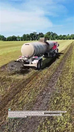 Liquid Manure Spreader Truck Boosts Soil Fertility 🚜 #AgriTech #FarmTools #SoilHealth