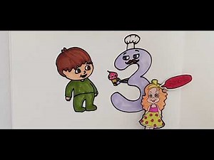 Draw Charlie and the Number 3