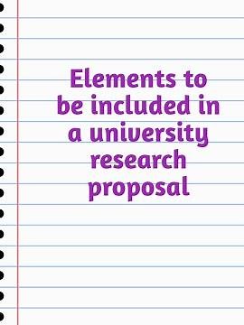 Key elements to include in a research proposal 🧑‍🎓🖋️📖