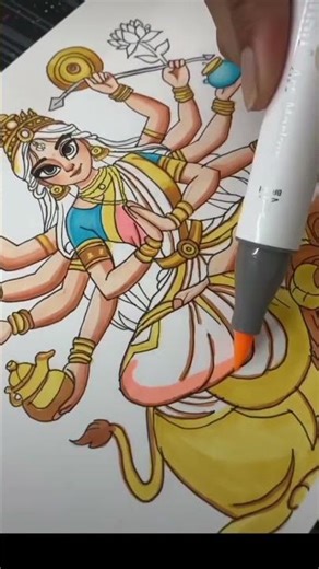 ||Navratri special drawing||🎀🎀🙏🏻🥰🎀💘 #drawing #navratrispecial #navratridrawing