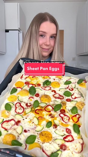 Easy Sheet Pan Eggs Recipe for Healthy Breakfast Meal Prep