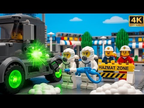 Decontaminating a Radioactive Truck in LEGO City! 🚿☢️🚛