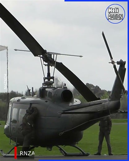 RNZAF Bell UH 1H Iroquois startup