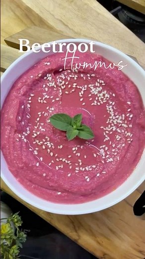 Beetroot Hummus / Easy Hummus recipe / healthy sandwich Spread