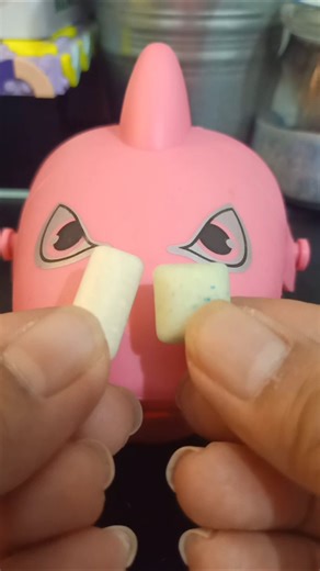 Angry shark eating square and rectangle chewing gum #chewinggum #asmrsounds #satisfying #viralshort