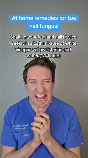 Dealing with toe nail fungus? (Onychomycosis) Here are some Derm backed Home Remedies! #nailfungus