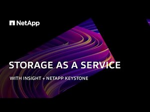 Storage as a Service With Insight + NetApp Keystone