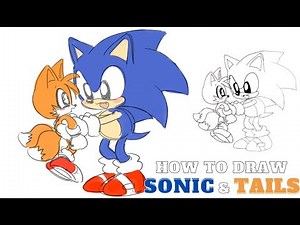 How to Draw Baby Sonic and Baby Tails