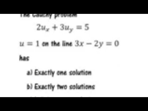 TRB EXAM NEWS/PG TRB EXAM 2026/TNSET EXAM 2026/UGC CSIR NET EXAM/PDE/Cauchy problem/pgTRB/Set/CSIR