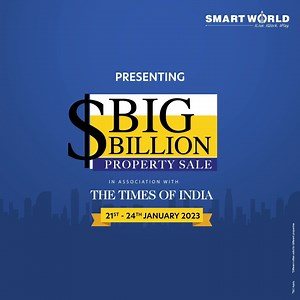 Get ready for the biggest opportunity in real estate ever. With the 𝐁𝐢𝐠 𝐁𝐢𝐥𝐥𝐢𝐨𝐧 𝐃𝐨𝐥𝐥𝐚𝐫 𝐏𝐫𝐨𝐩𝐞𝐫𝐭𝐲 𝐒𝐚𝐥𝐞 in association with 𝐓𝐡𝐞 𝐓𝐢𝐦𝐞𝐬 𝐨𝐟 𝐈𝐧𝐝𝐢𝐚 A one of its kind property festival, offering investment options in 50 projects, and exclusive Republic Day 𝐒𝐏𝐄𝐂𝐈𝐀𝐋 𝟐𝟔 offers. Get CONFIRMED GIFTS on every booking that includes international trips, premium cars and lifestyle goods. So, don’t miss to be part of such mega property extravaganza! Happening fro