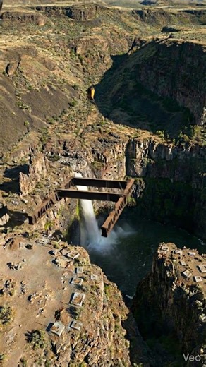 🌊 Insane Waterfall Mega Bridge Build! | Epic Engineering in Action #construction #buildingprocess