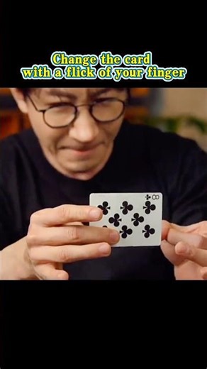 Change the card with a flick of your finger #magic