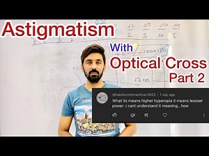 Optical cross and Astigmatism || Rule of thumb