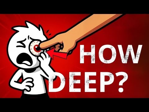 What happens if someone puts a finger in the back of your eye?