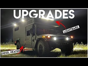 Humvee Camper Conversion: Installing Diesel Heater & Lightbars | Roaming Ventures