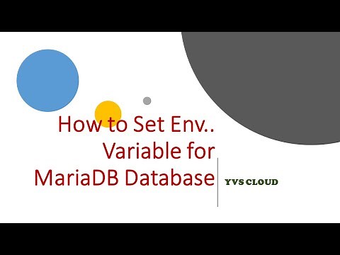 How to Set Environment variable for MariaDB in Windows