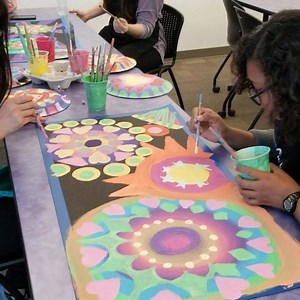 Having so much fun sharing the teaching strategies through the Circle Painting project with the students from the Child Development program at CSUF. Thank you @drulovesart for the opportunity to work with this group of future teachers every year. 1st session. Work in progress. Check back for the final results on Wednesday. #circlepainting #arteducation #arted #artteacher #arteducator #teachertraining #teachers #elementaryartteachers #teachingart #theartofteaching #artlesson | Circle Painting and