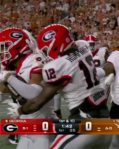 1.6M views · 11K reactions | WHAT A HIT ON QUINN EWERS BY DAYLEN EVERETTE  Georgia Football FORCES THE FUMBLE AND WOULD GO ON TO SCORE  | ESPN | Facebook