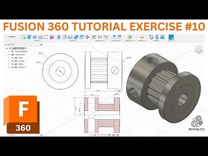 Fusion 360 Beginner Tutorial – Exercise 10 (Step-by-Step Guide for Beginners!) #mecdesignhub