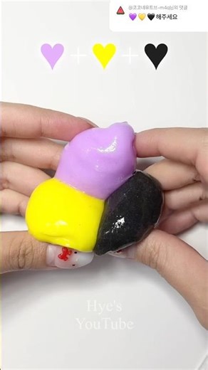 satisfying color mixing💖 슬라임 색깔섞기 힐링영상💕 guess the color #colors