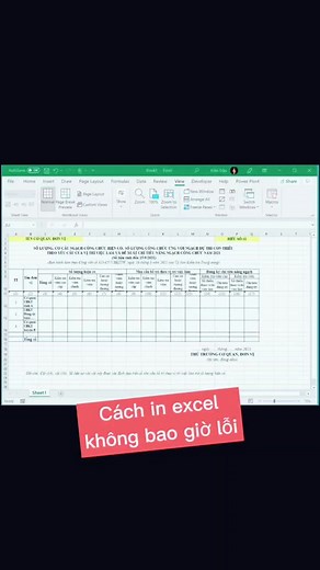 Cách In Excel Không Bao Giờ Lỗi: Mẹo Hay Trong Microsoft Excel