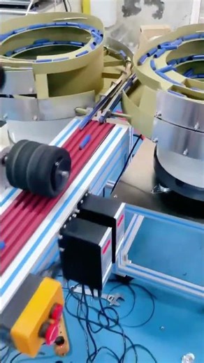 automatic pen clip sticker labeling machine with feeder system #labeler #packaging #fyp