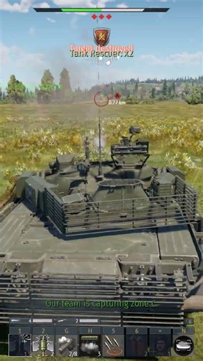 The T-80BVM spot where you see EVERYTHING... and kill it.