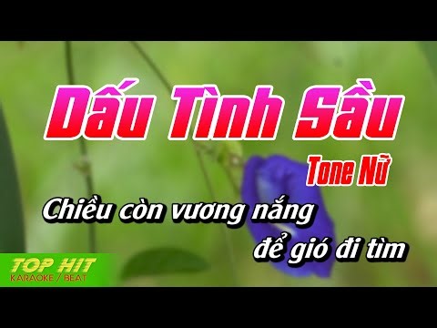 Dấu Tình Sầu Karaoke Tone Nữ | Nhạc Sống Mới Dễ Hát TOP HIT KARAOKE