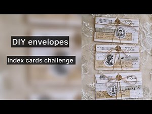 DIY easy envelopes using Index cards