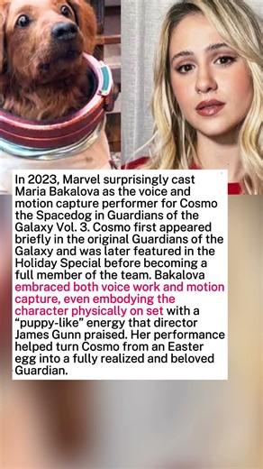 How Maria Bakalova Brought Cosmo the Spacedog to Life in Guardians of the Galaxy Vol. 3